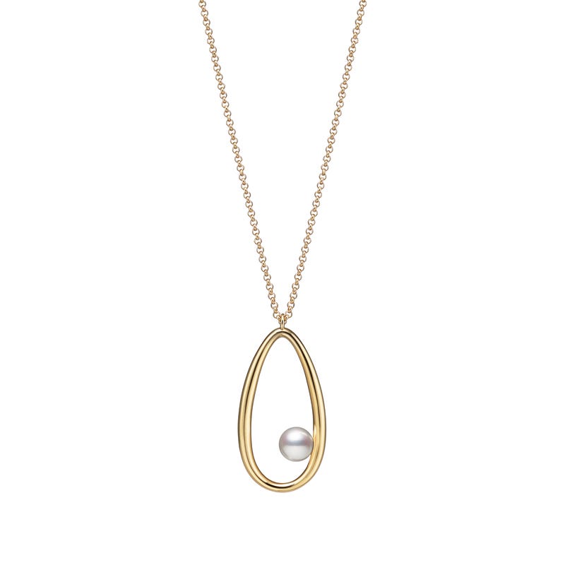 【MIKIMOTO】ミキモトVコードパールペンダン  シルバー PP 206405/br2885kt